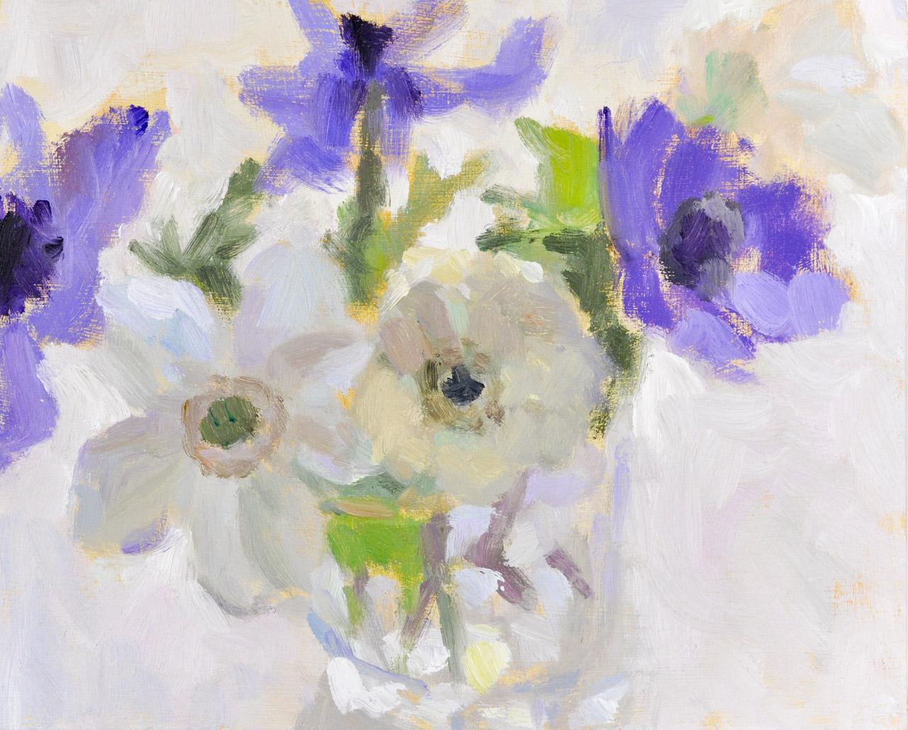 Blue and White Anemones 2