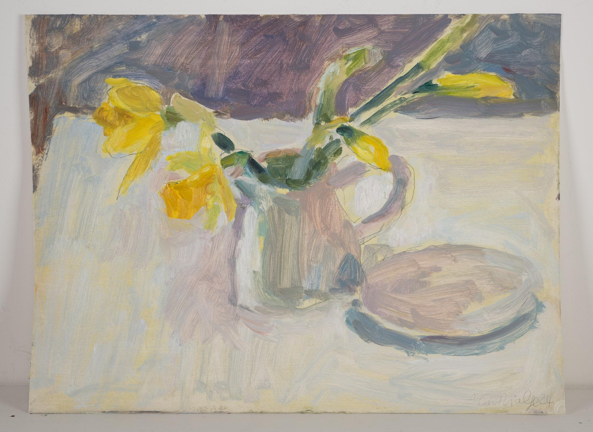 Daffodils and a Saucer