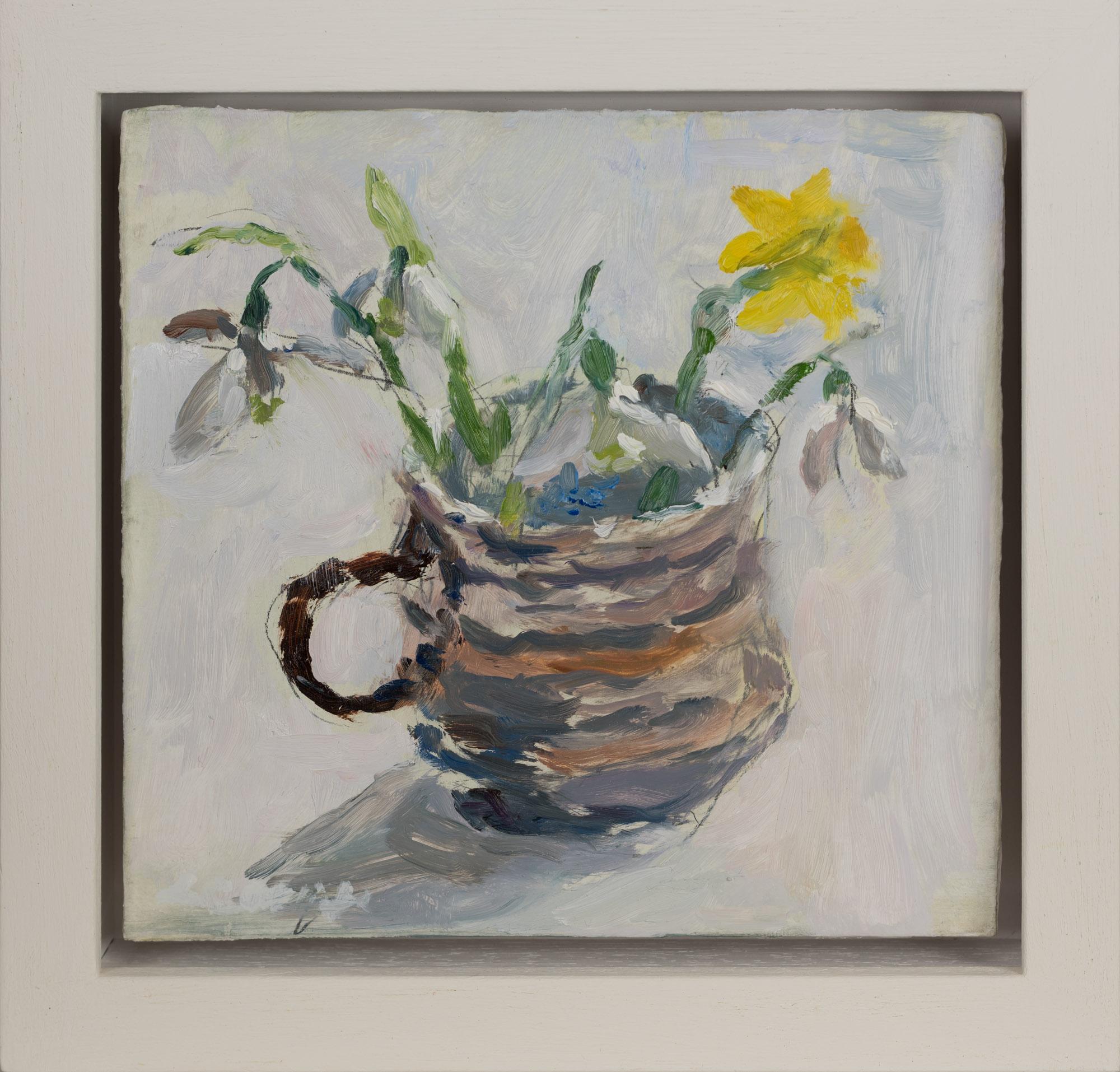 Spring Flowers in a French Coffee Cup